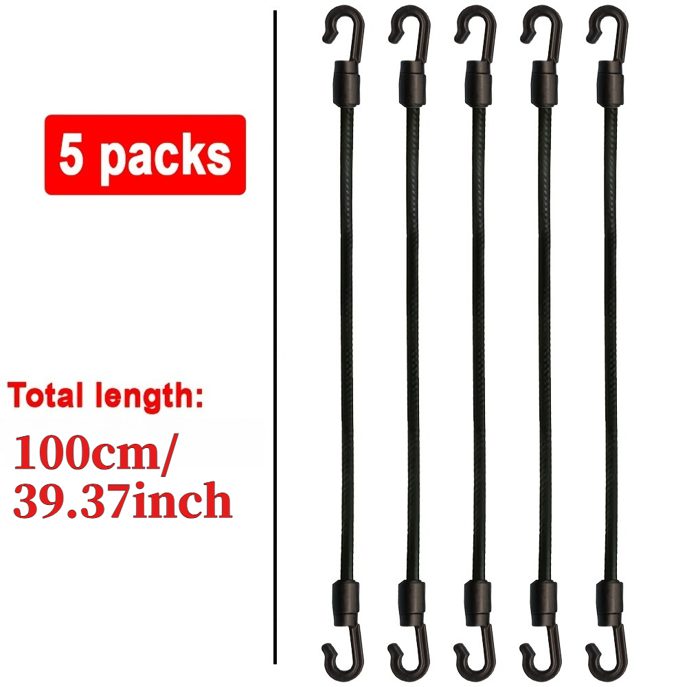 Resistance Band Heavy - 5pcs 100cm Length Heavy-Duty Bungee Cords