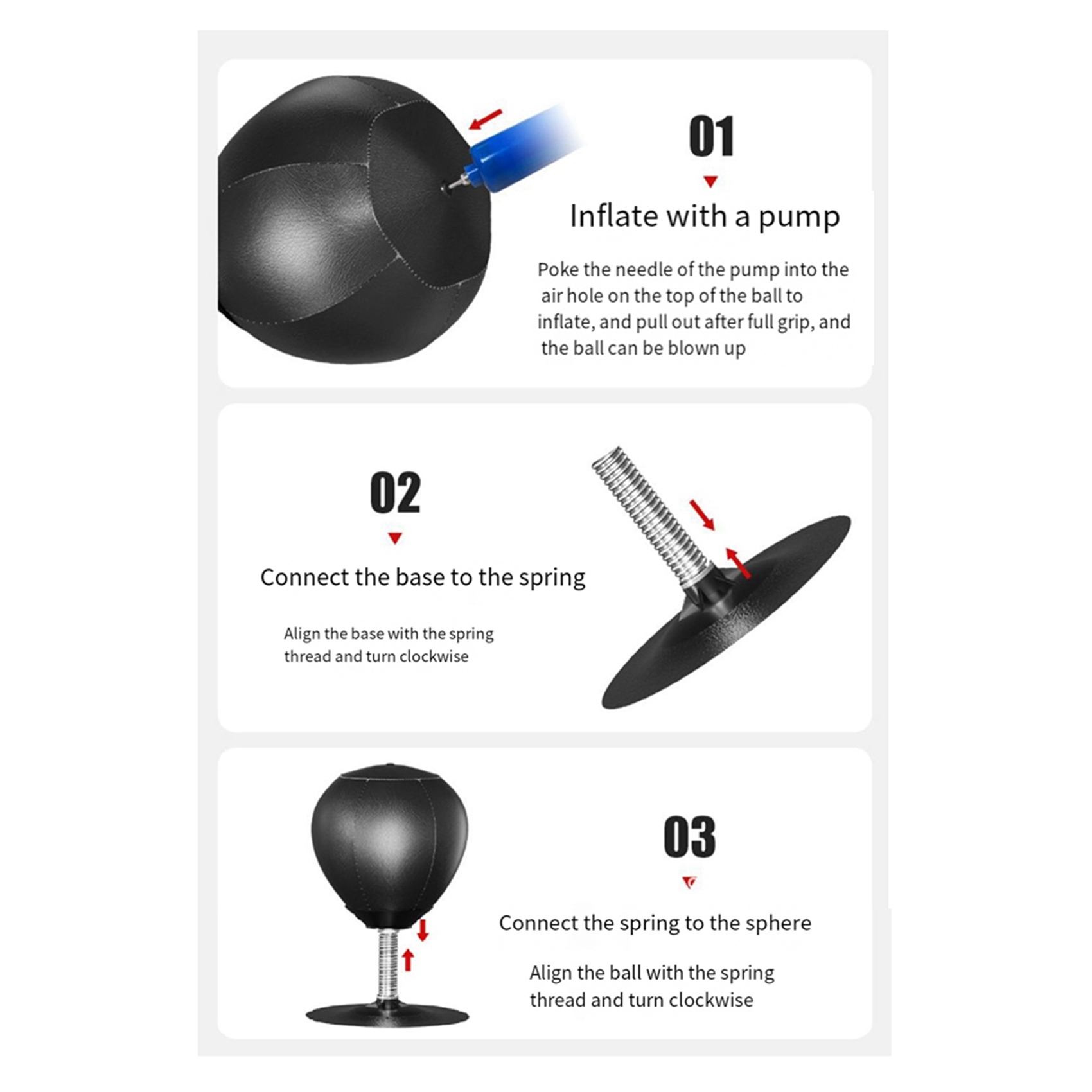 Speed Bag Boxing - AINY-2X Desktop Boxing Punching Bag Stress