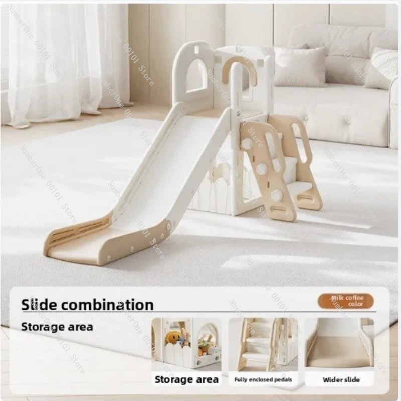 Home Gym For Toddlers - 2-in-1 Indoor Slide and Swing Set,