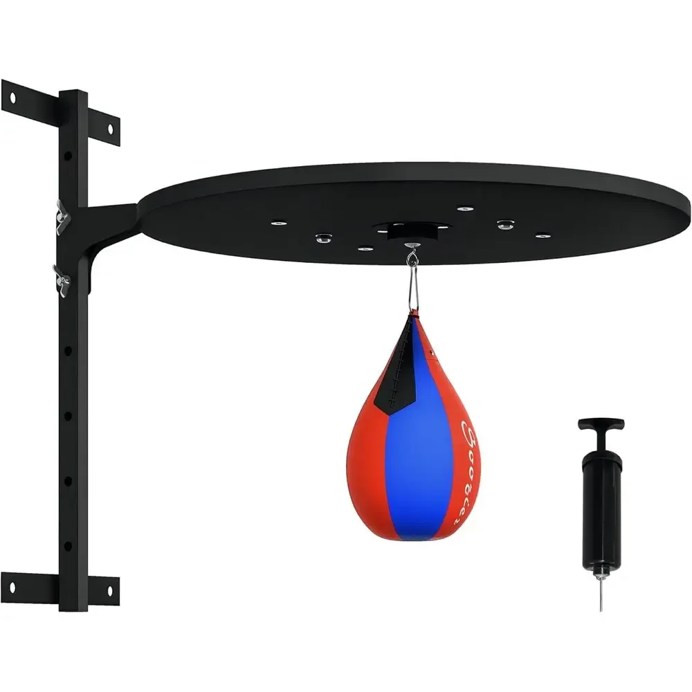 Speed Bag Boxing - 360-Degree Swivel Wall-Mounted Speed Bag Platform,
