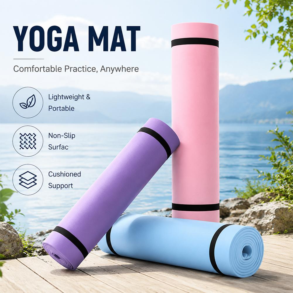 Gymnastics Mat Thick - 1/2Pcs Thick Yoga Mat Anti-skid Sports