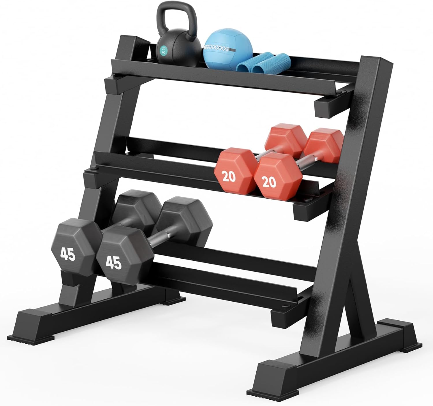 Home Gym Gym - Home Gym Dumbbell Rack, 3 &