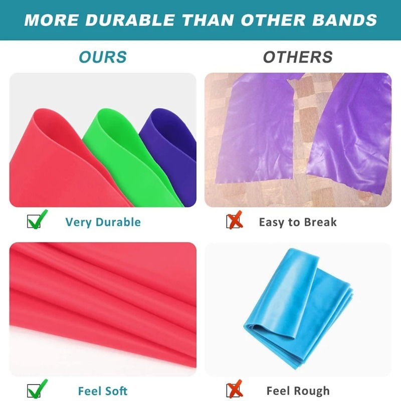 Natural Latex Resistance Bands - Home Gym House ulasan dan harga