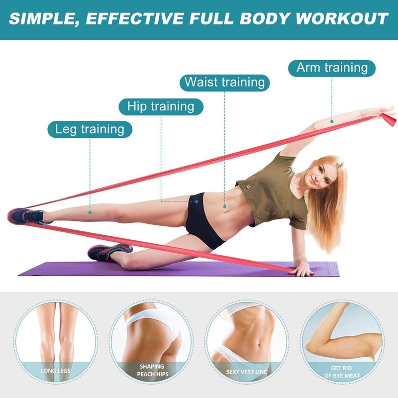 Natural Latex Resistance Bands - Home Gym House ulasan dan harga
