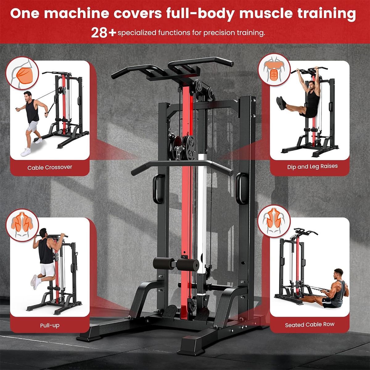 Pooboo Home Gym Machine - High - Home Gym Leg Machine ulasan dan harga