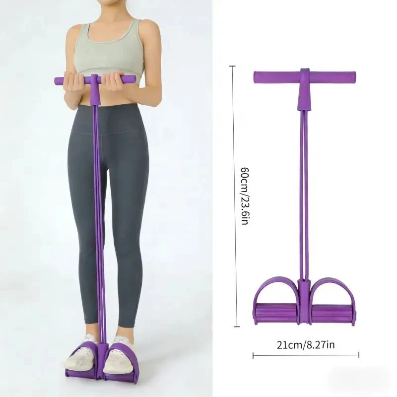 4 Resistance Elastic Pull Rope - Home Gym Used ulasan dan harga