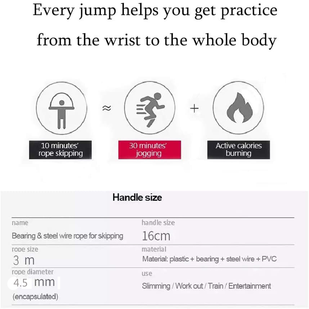 Jump Rope with Memory Foam Han - Jump Rope Bearing ulasan dan harga