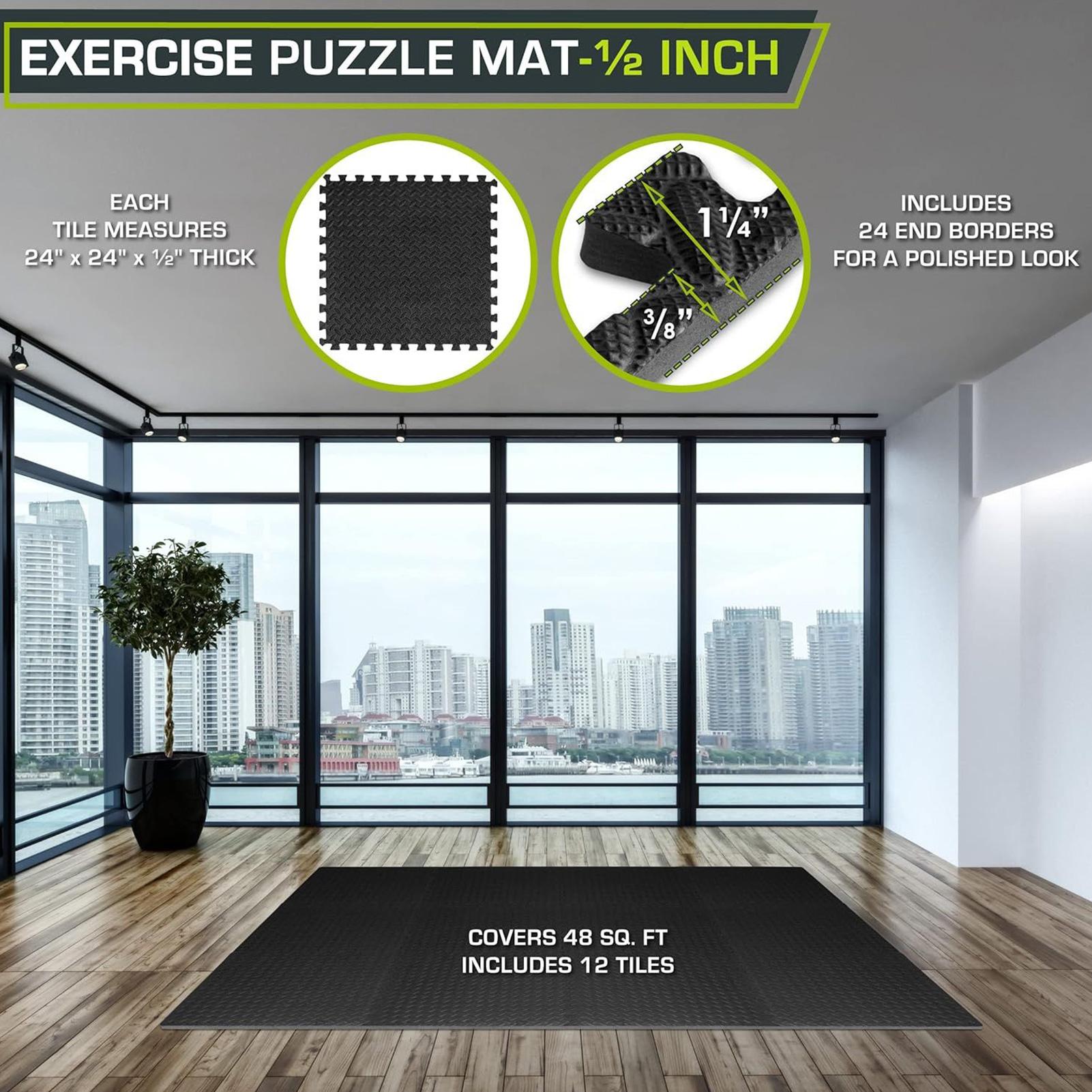 Gym Tiles 12 Pieces Interlocki - Home Gym For Toddlers ulasan dan harga