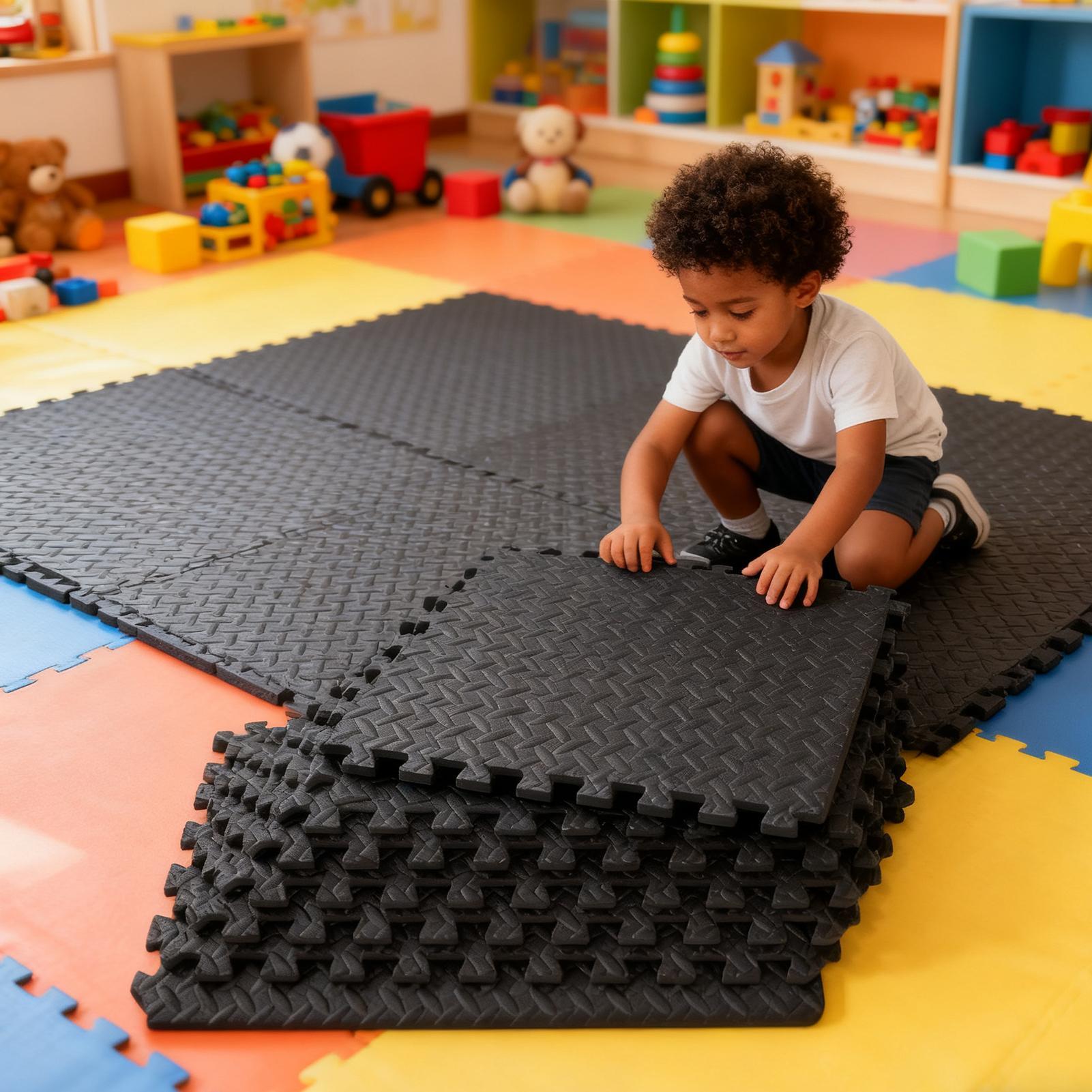 Gym Tiles 12 Pieces Interlocki - Home Gym For Toddlers ulasan dan harga