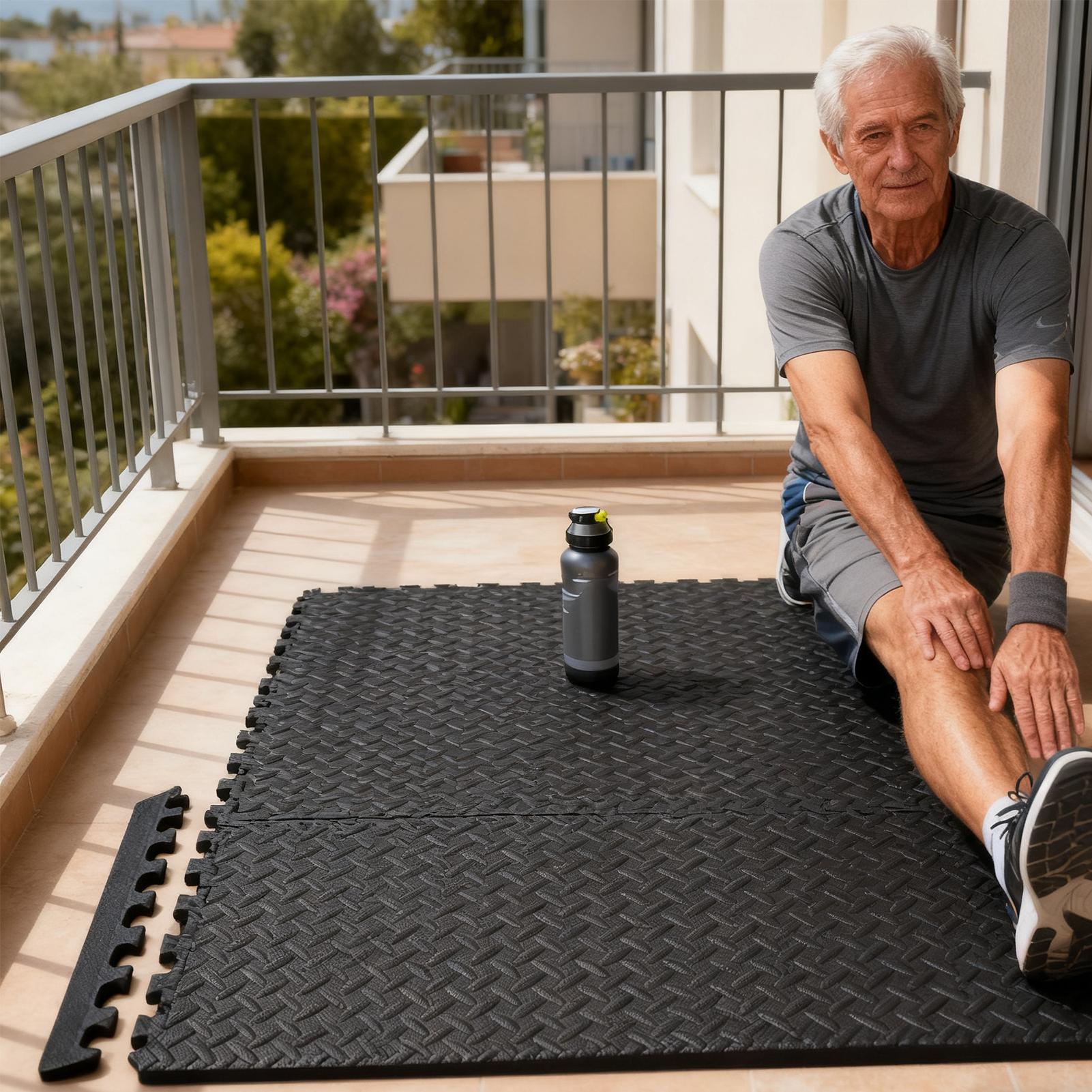 Interlocking Floor Mats 12 Pie - Home Gym For Toddlers ulasan dan harga
