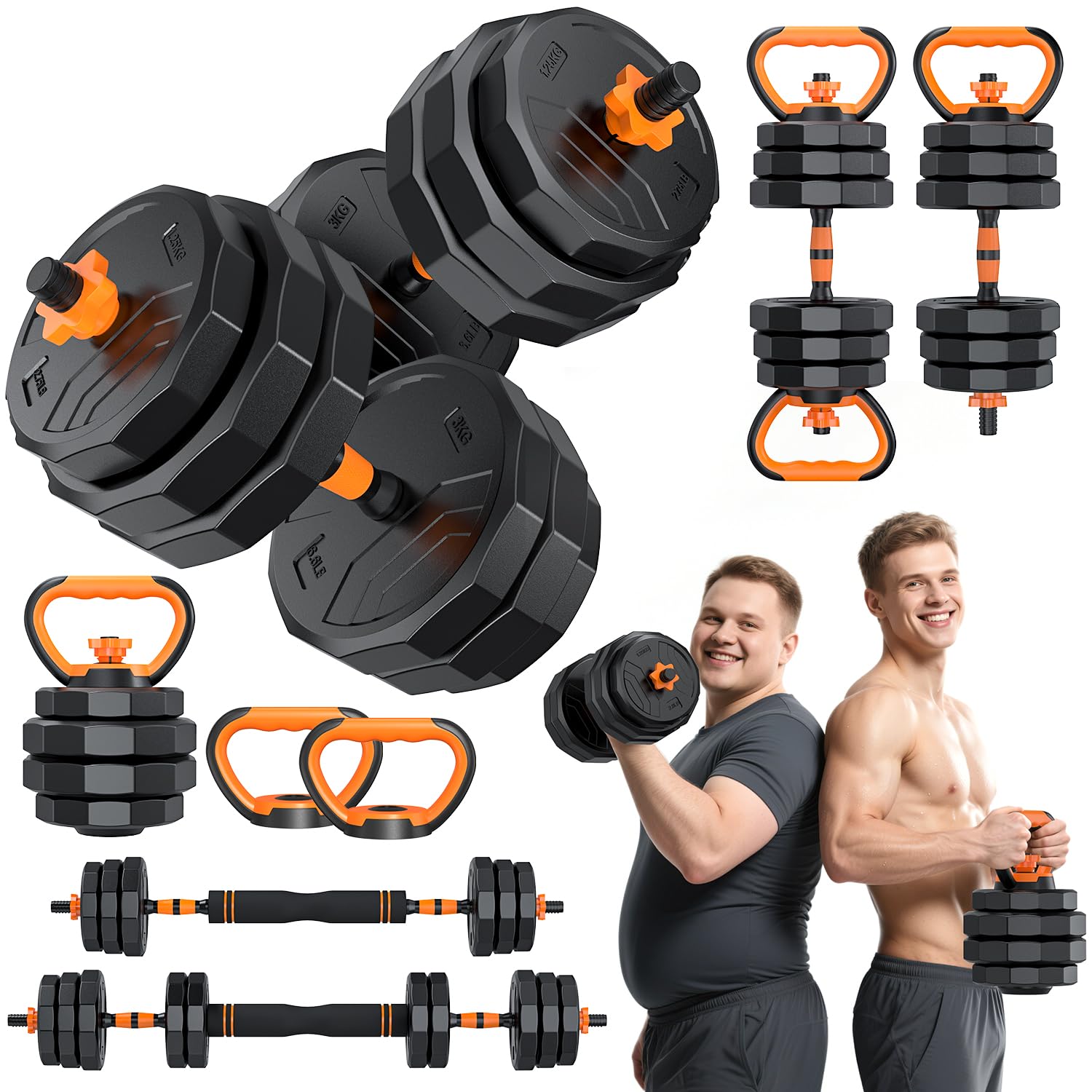 5-in-1 Adjustable Dumbbell 33- - Home Gym Used ulasan dan harga