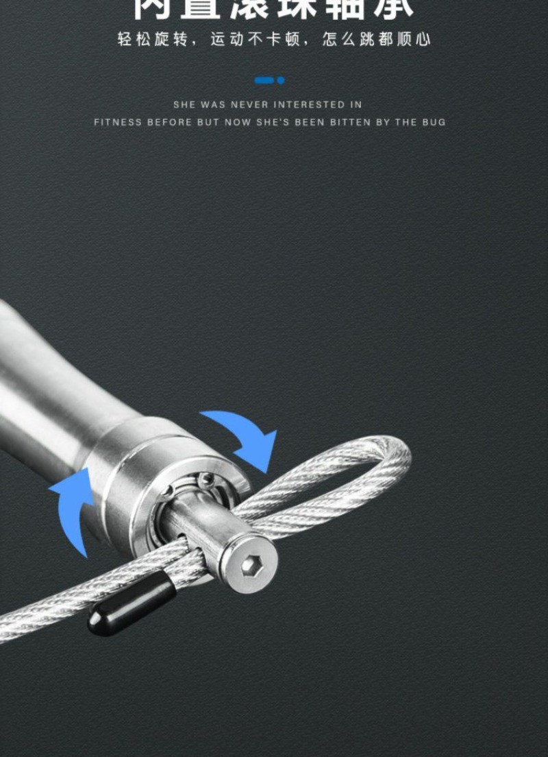 Cordless Stainless Steel Jump  - Jump Rope Bearing ulasan dan harga