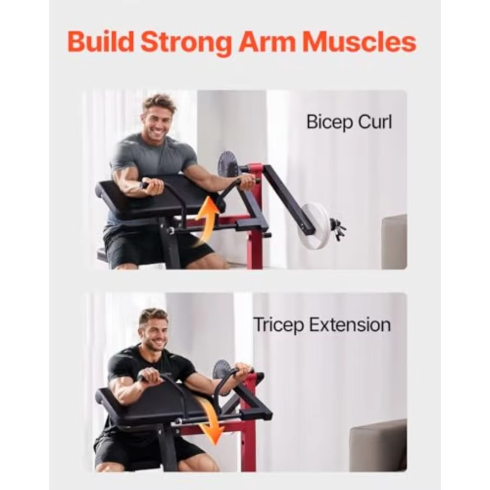 2-in-1 Preacher Curl Machine S - Home Gym Leg Extension Machine ulasan dan harga