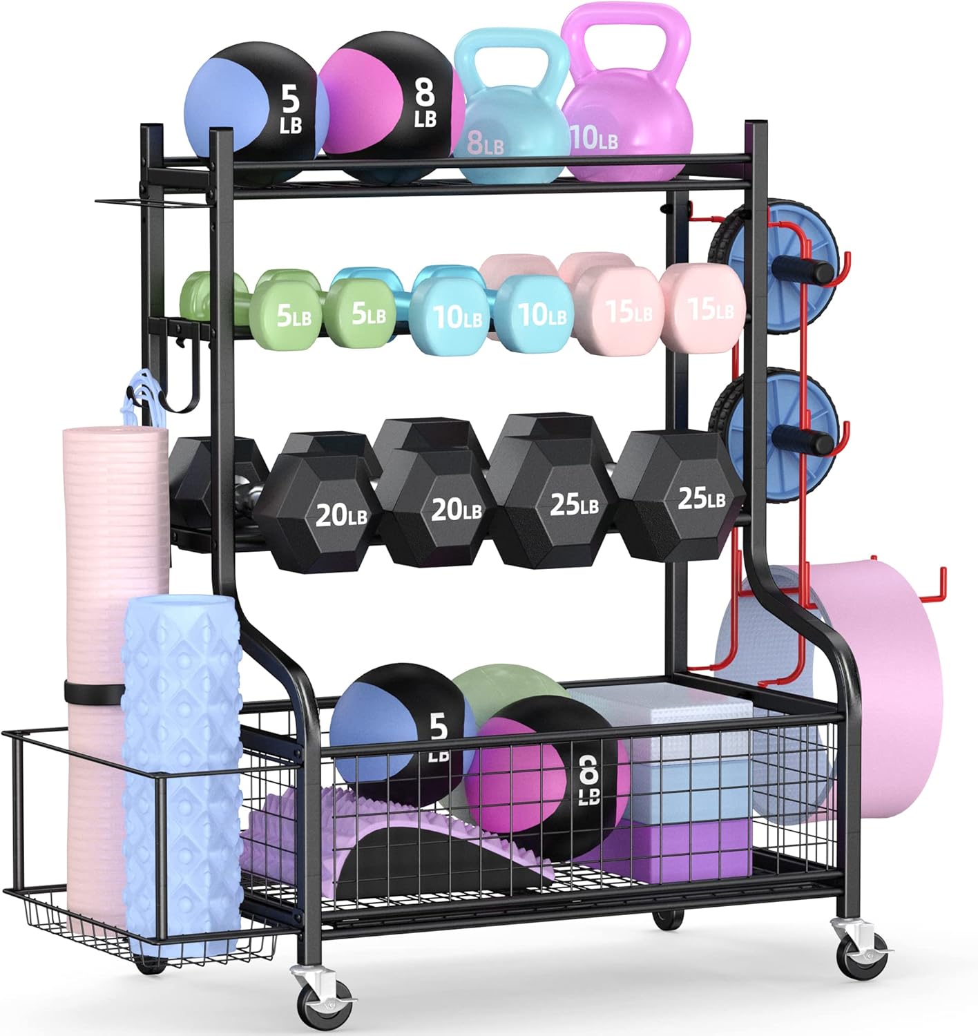 Home Gym Dumbbell Rack with Wh - Home Gym Gym ulasan dan harga