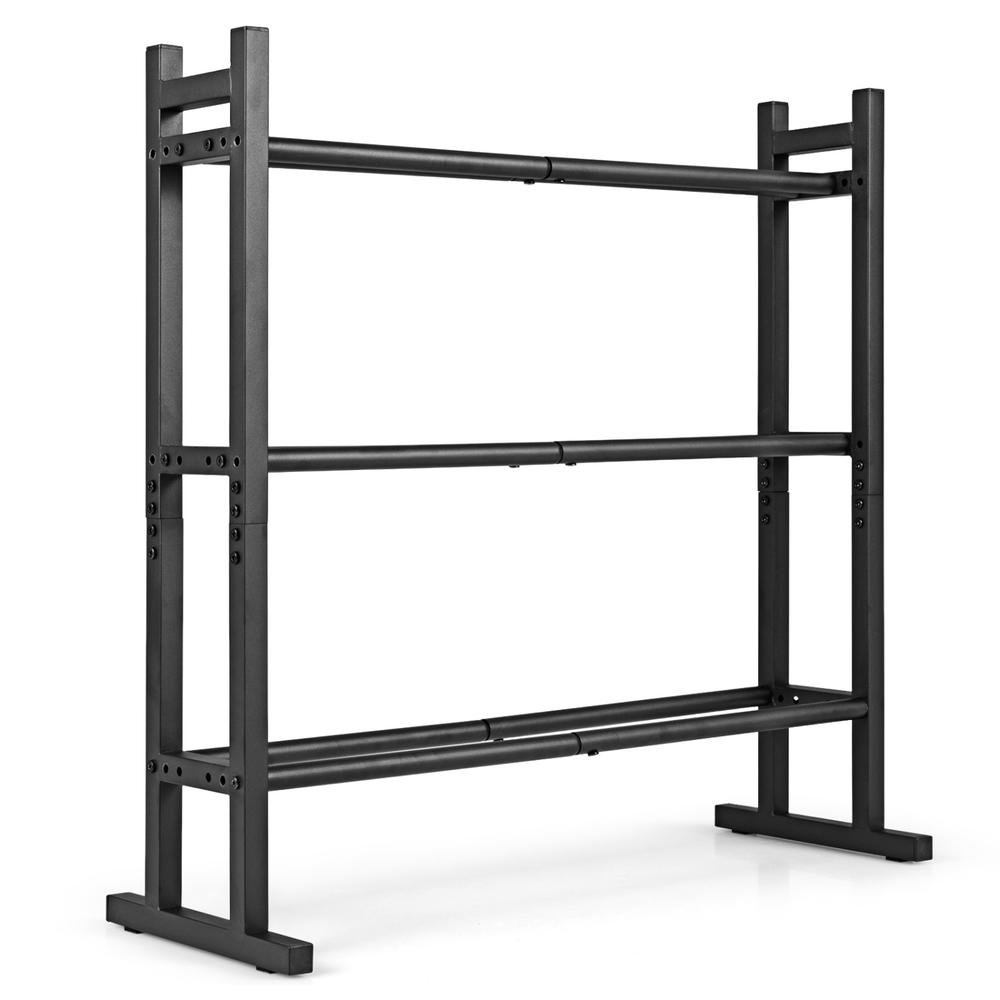 Heavy Duty 3-Tier Dumbbell Rac - Home Gym Gym ulasan dan harga