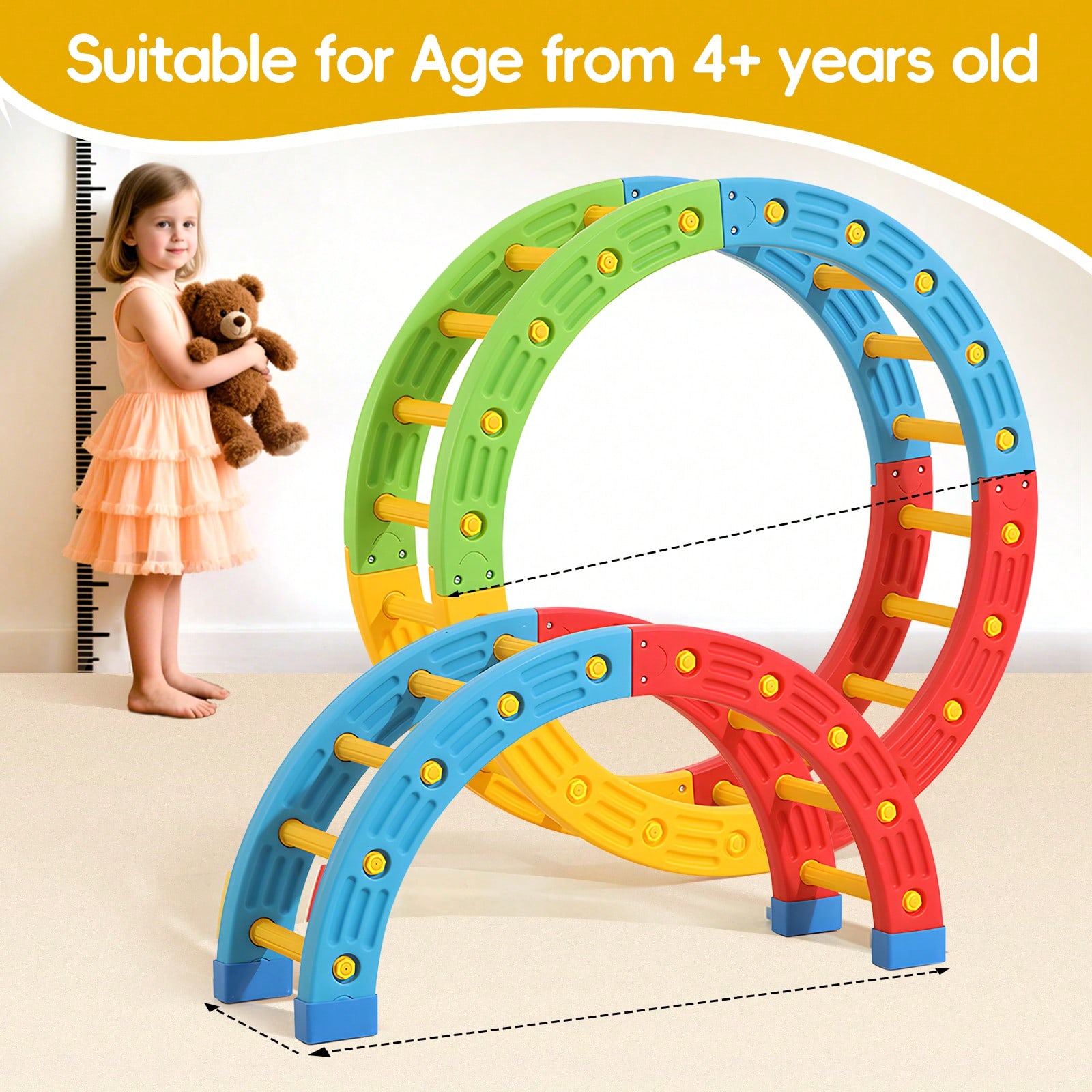 GCCSJ 2-In-1 Foldable Toddler  - Home Gym For Toddlers ulasan dan harga