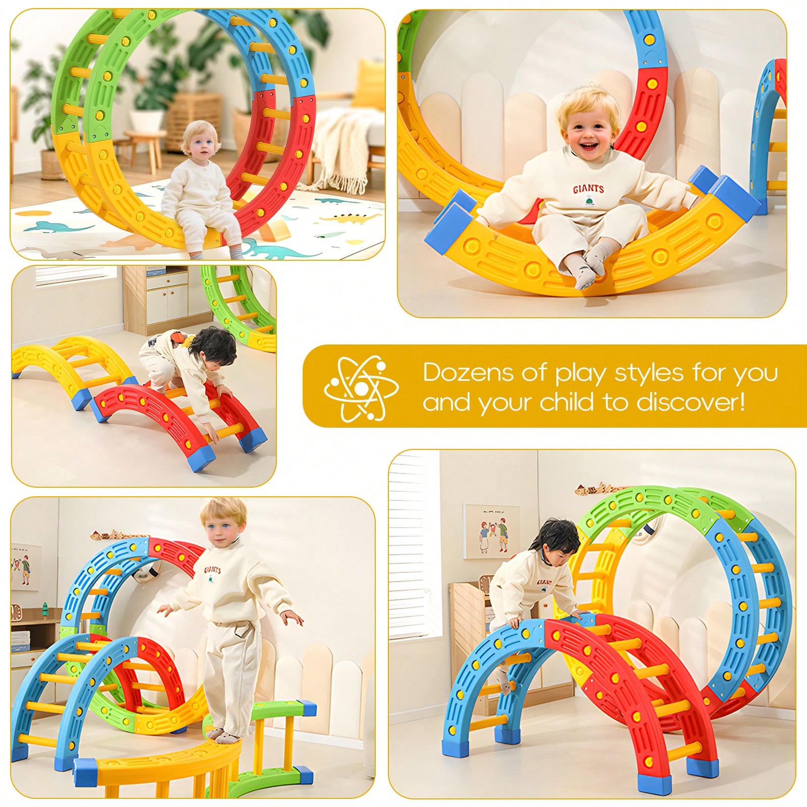 GCCSJ 2-In-1 Foldable Toddler  - Home Gym For Toddlers ulasan dan harga