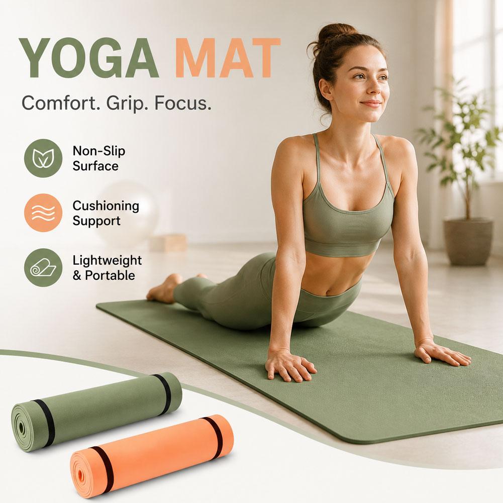 Thick Yoga Mat Anti-skid Sport - Gymnastics Mat Thick ulasan dan harga