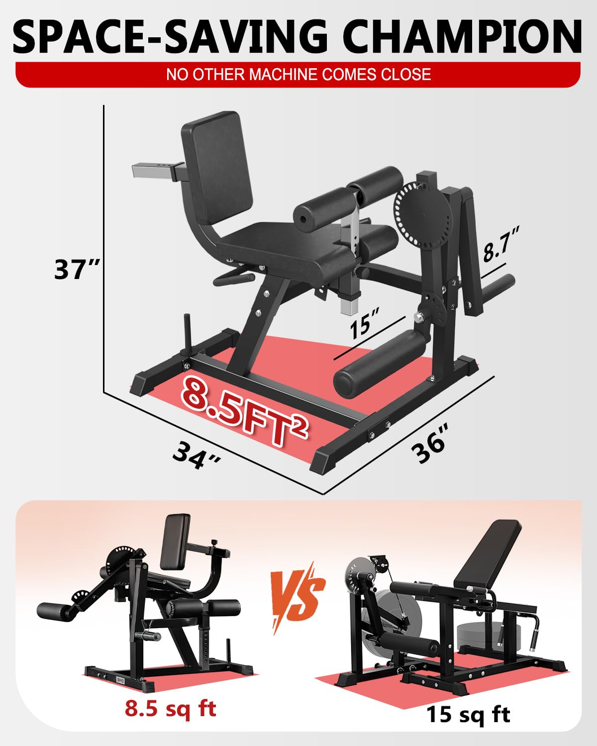 Adjustable Leg Extension & Cur - Home Gym Leg Extension Machine ulasan dan harga