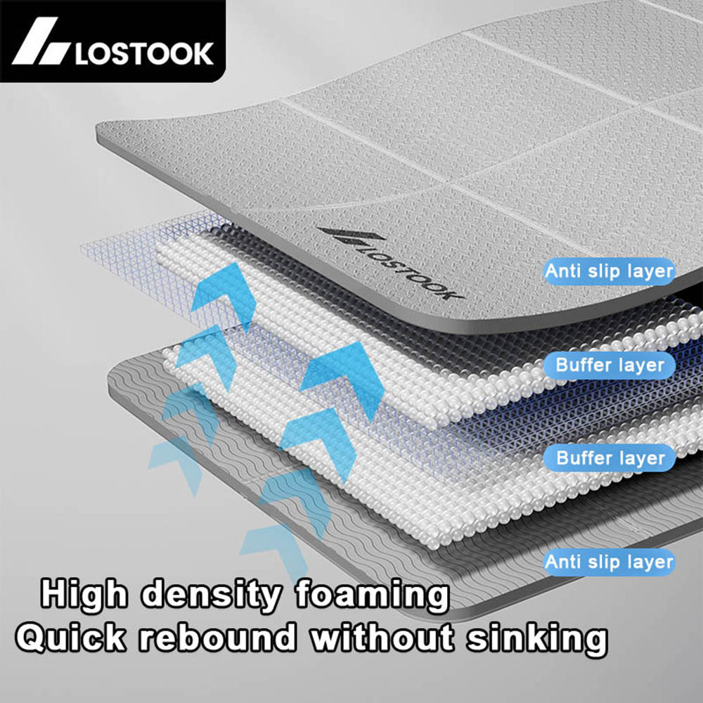 4mm Thick TPE Foldable Yoga Ma - Gymnastics Mat Thick ulasan dan harga
