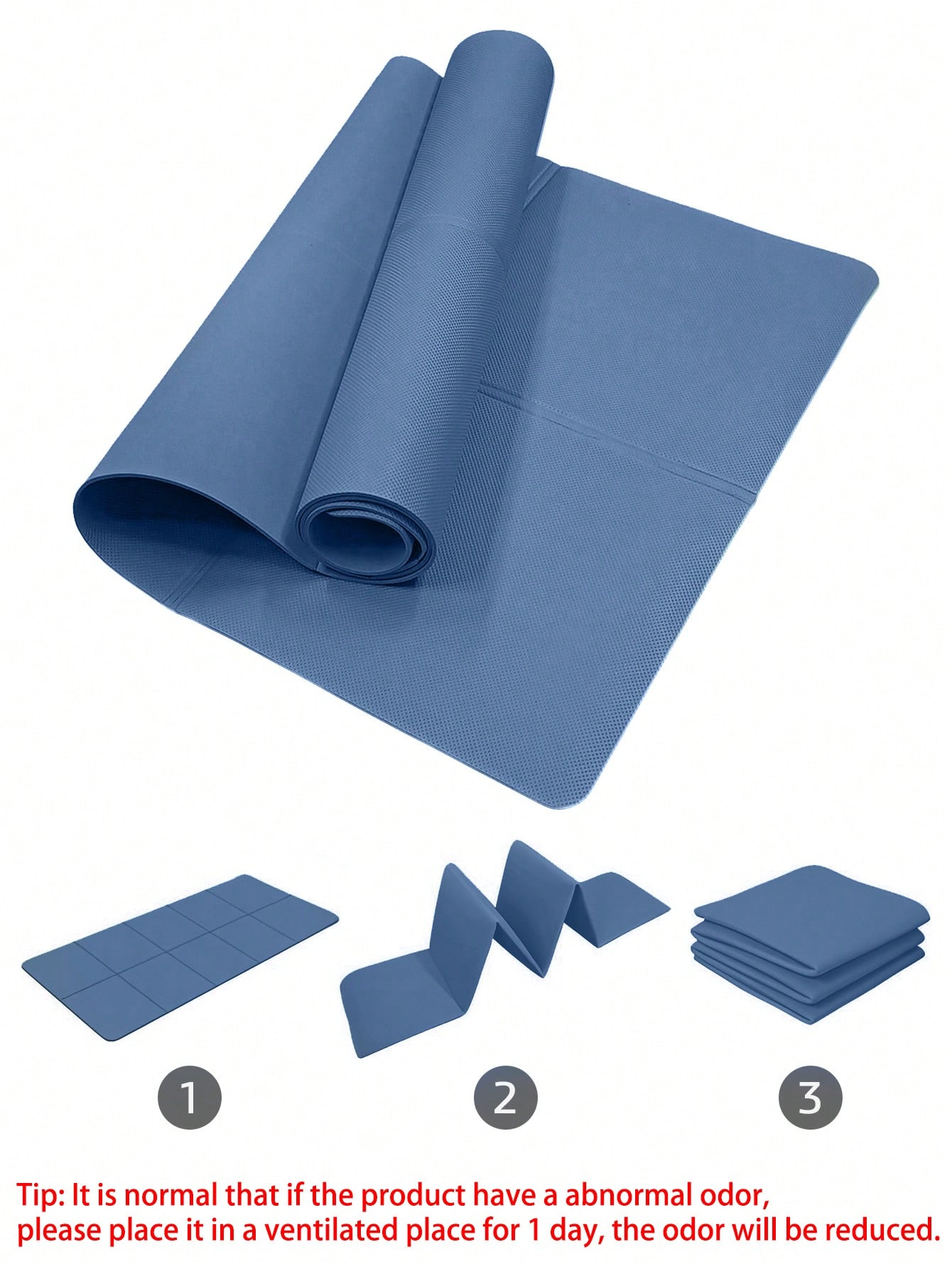 Foldable Yoga Mat Dark Blue Ec - Gymnastics Mat Thick ulasan dan harga