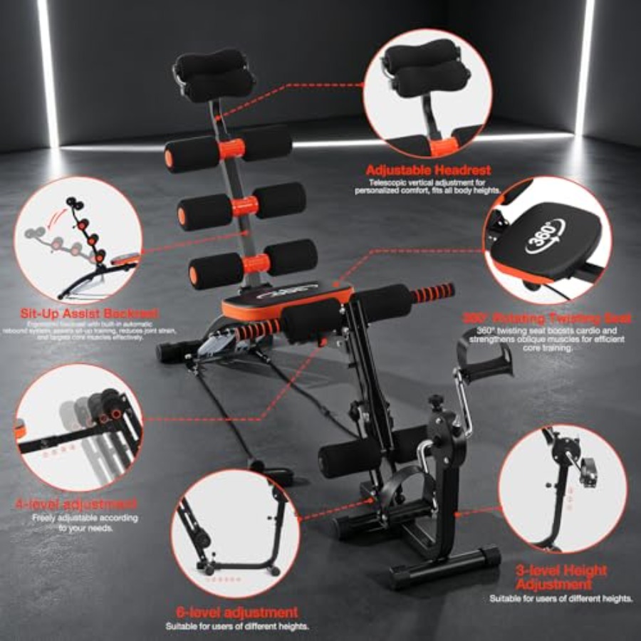 Abdominal Workout Bench Adjust - Home Gym Leg Machine ulasan dan harga