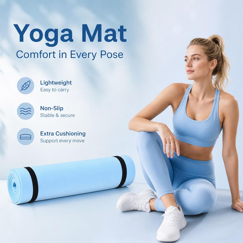 1/2Pcs Thick Yoga Mat Anti-ski - Gymnastics Mat Thick ulasan dan harga