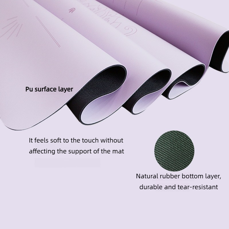 Lezyan PU Natural Rubber Yoga  - Gymnastics Mat Thick ulasan dan harga