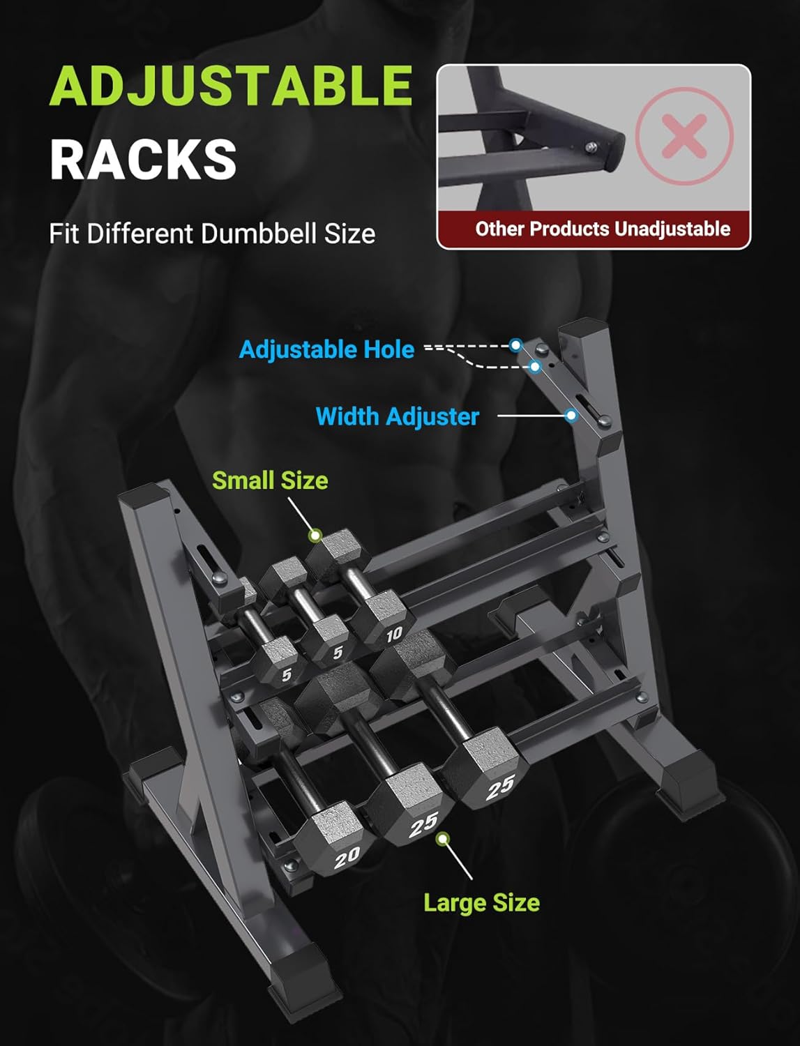 Home Gym Dumbbell Rack, 3 & 5  - Home Gym Gym ulasan dan harga